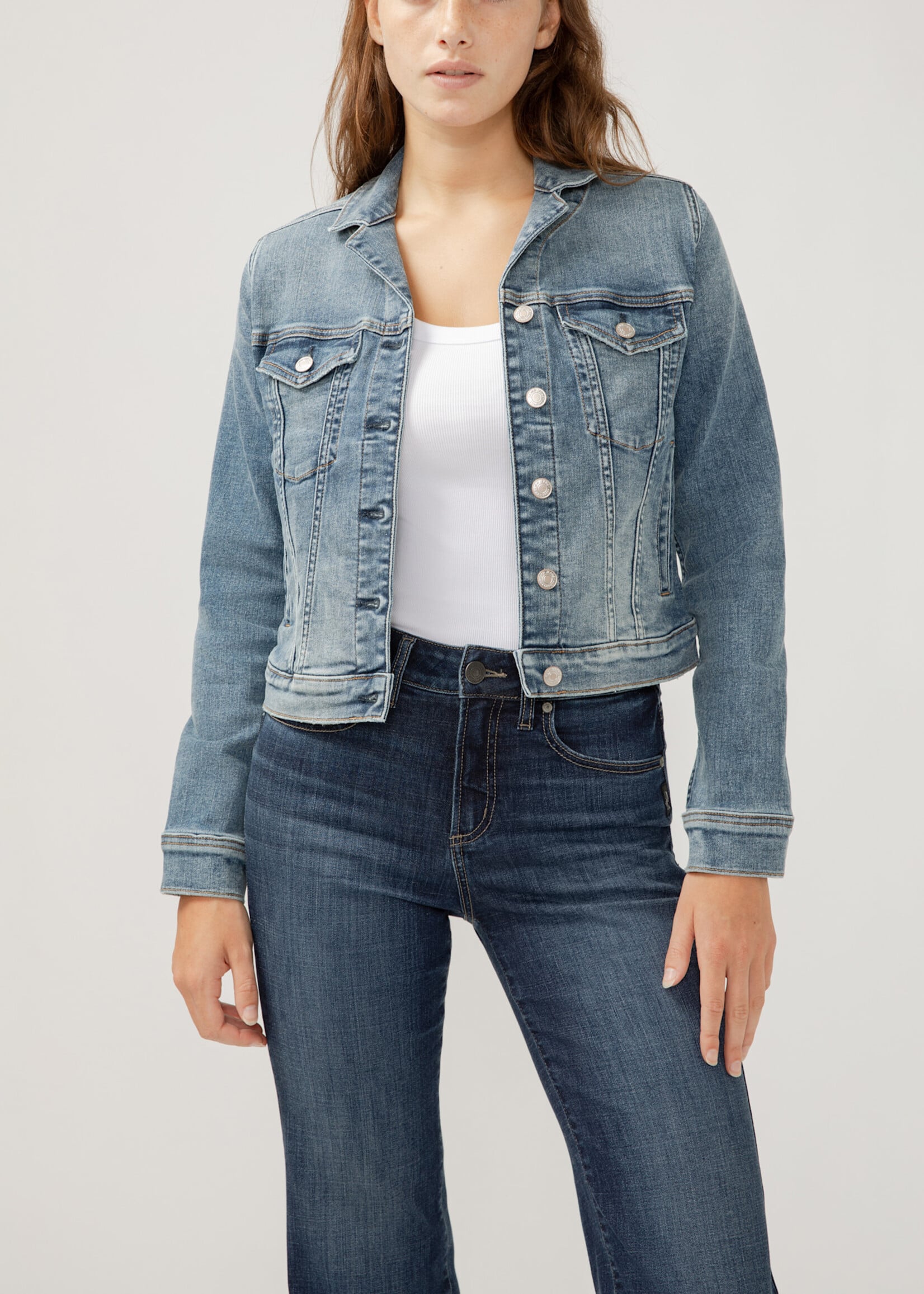 Silver Jeans Fitted Jean Jacket