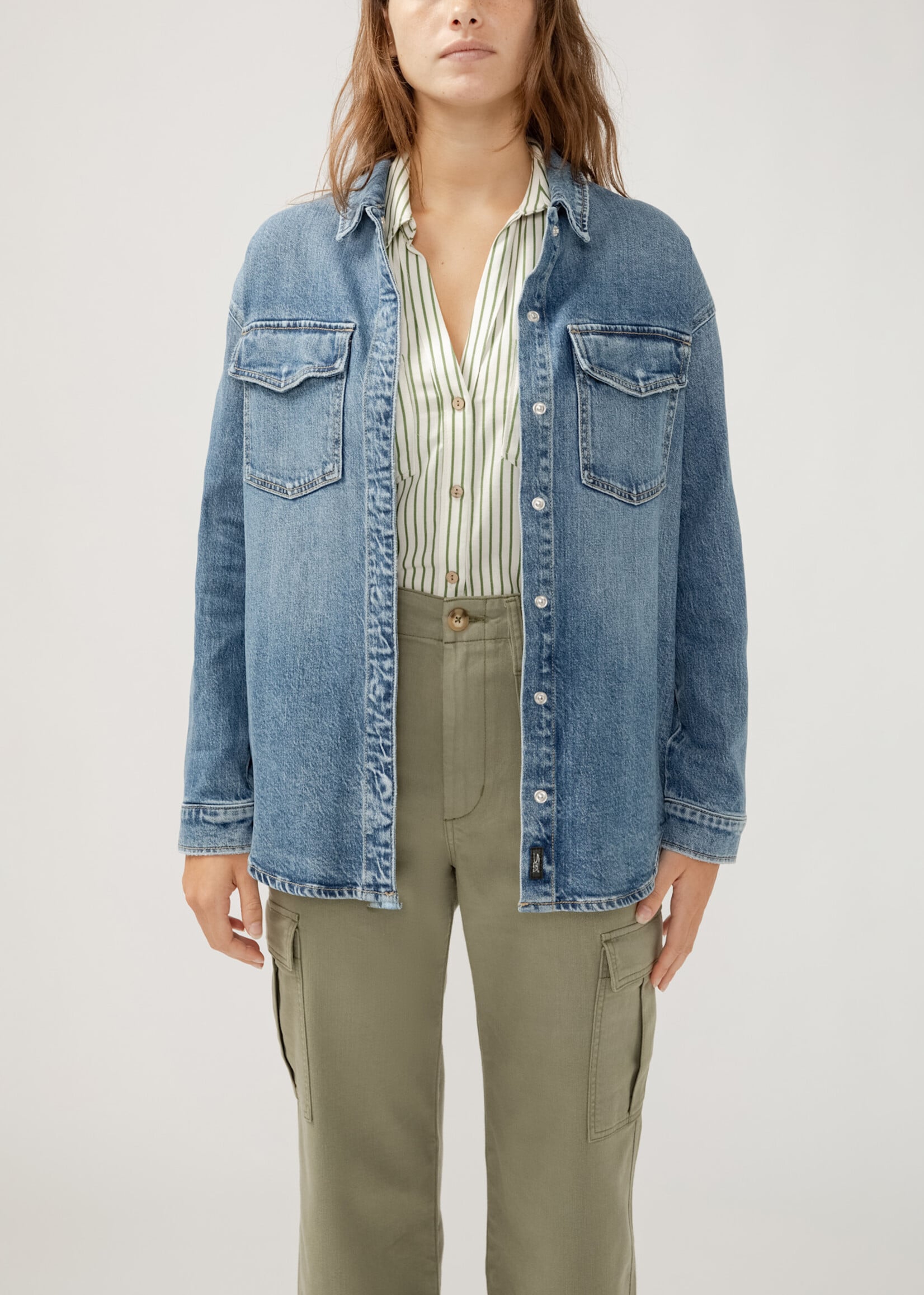 Silver Jeans Staple Denim Shirt Jacket