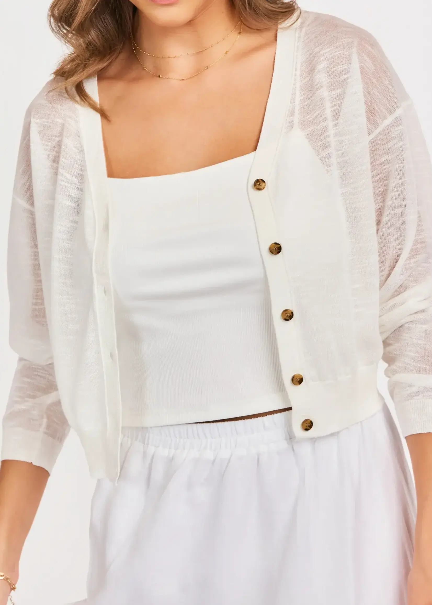 Sadie & Sage Evie Button Front Cardigan