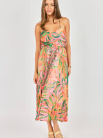 Sadie & Sage Tropical Sunset Midi Dress