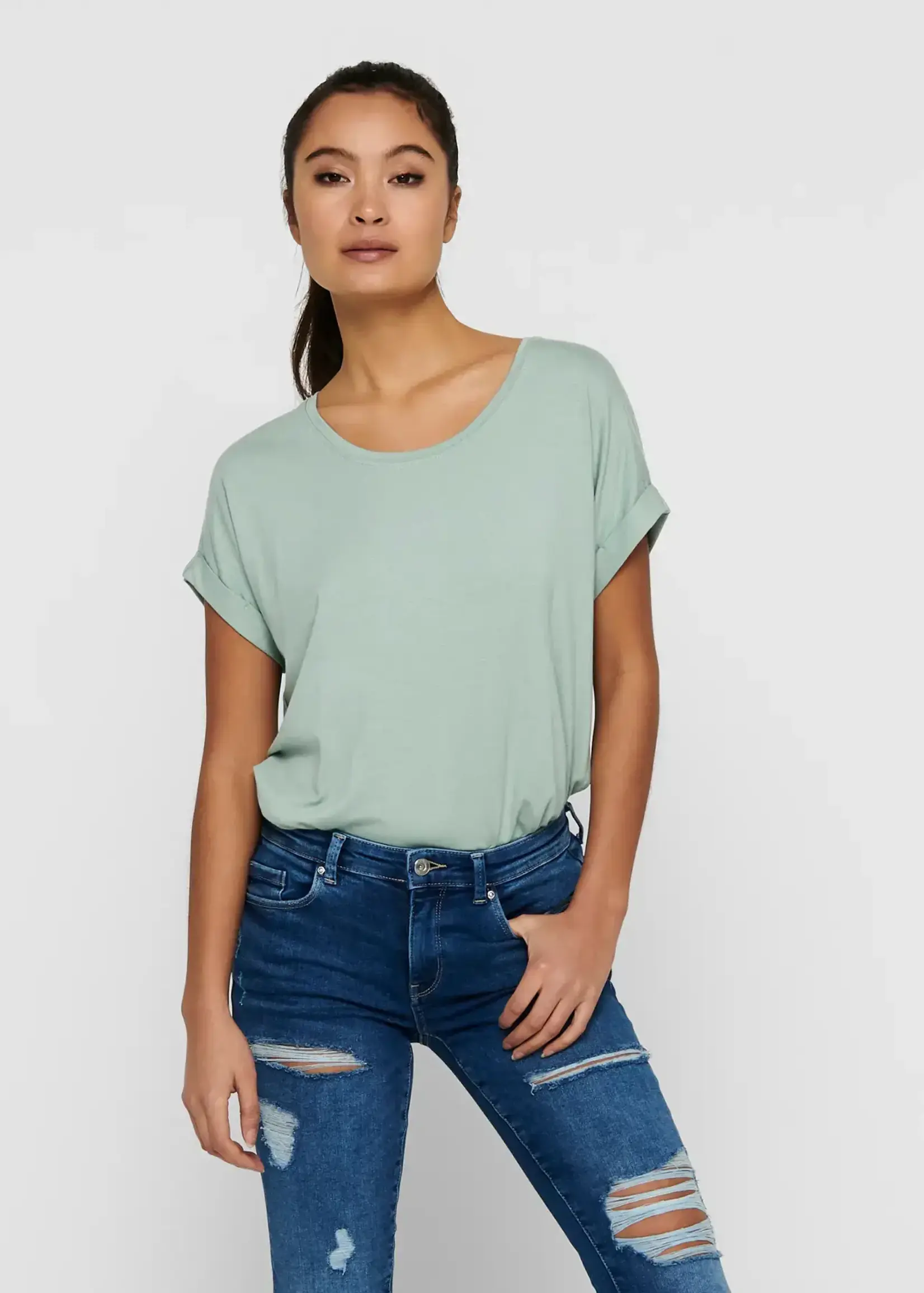 Only Rolled Sleeve Tee