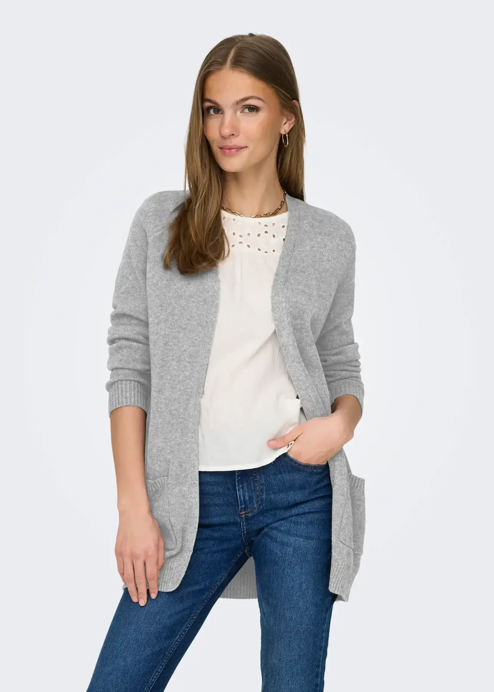 Only Essential Open Knit Cardi