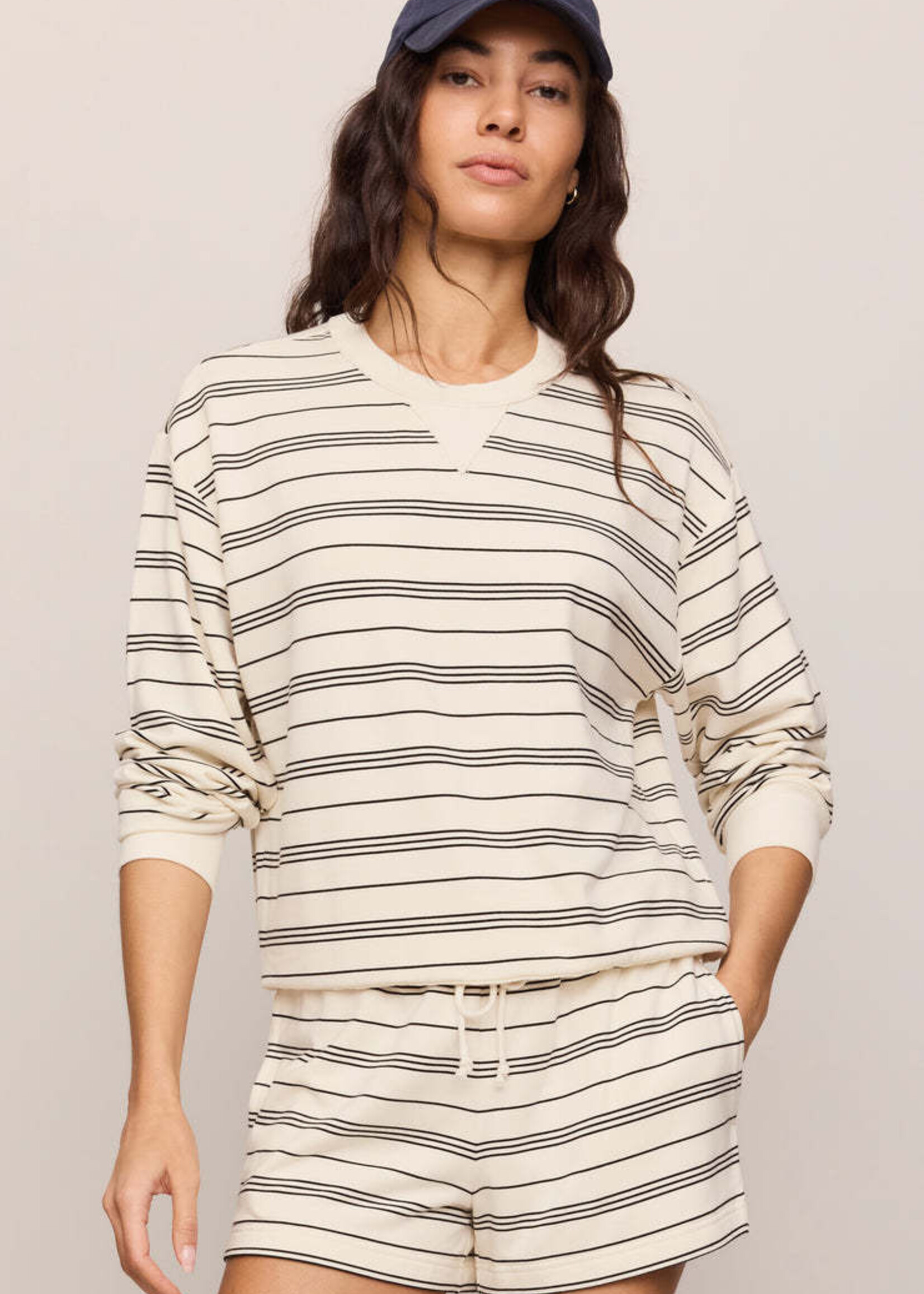ZSupply Stand Out Striped Sweatshirt