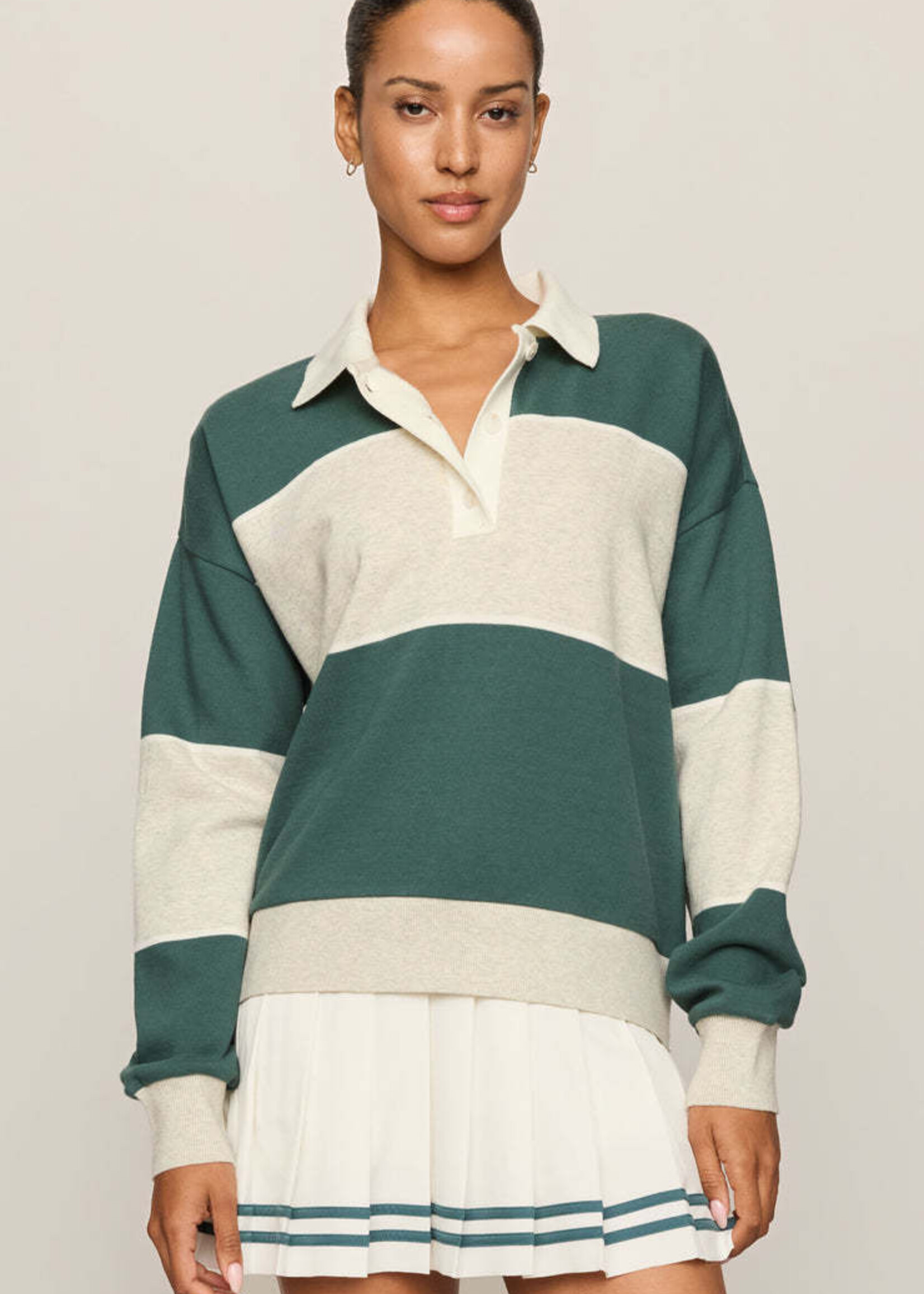 ZSupply Study Break Polo Sweatshirt