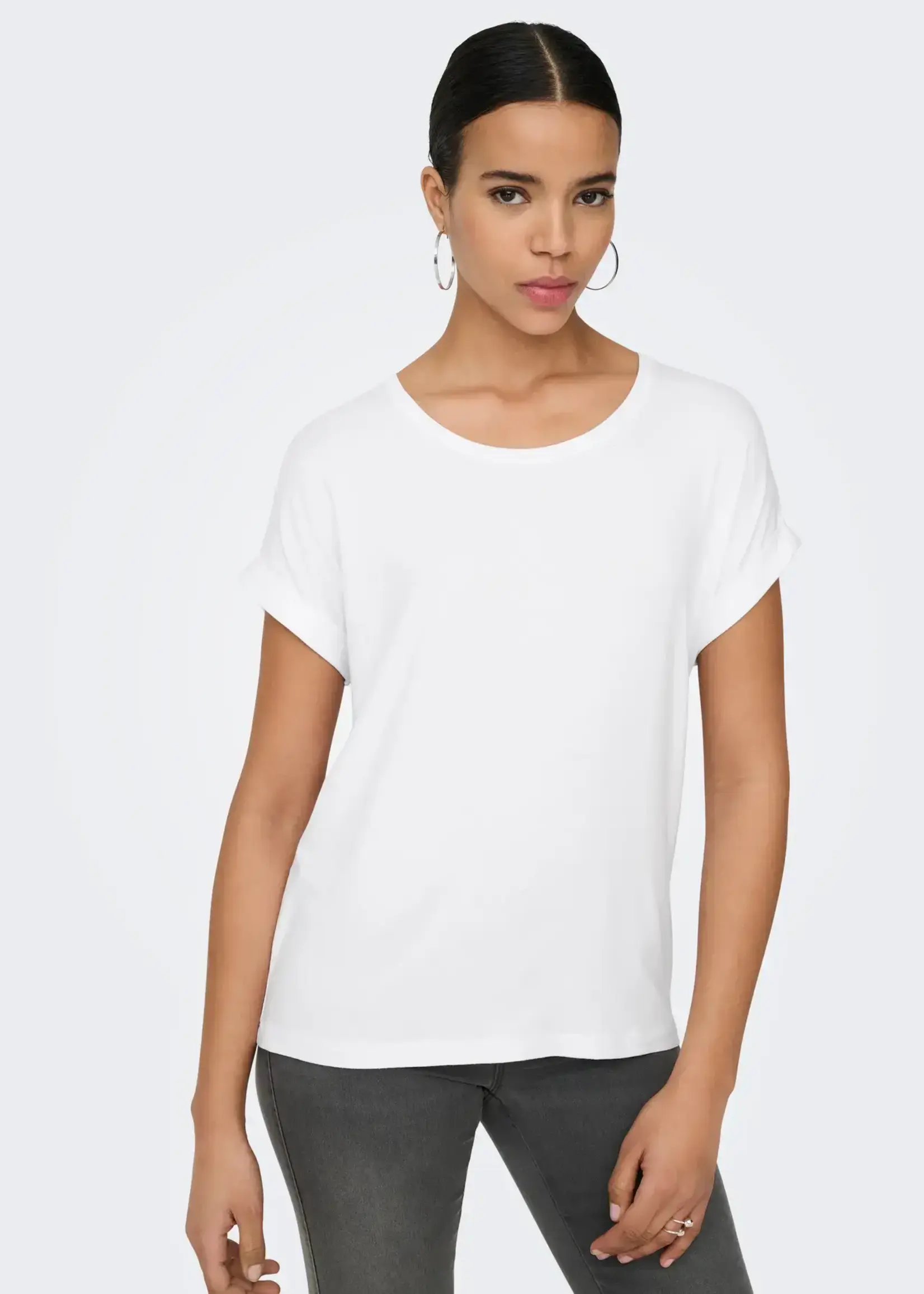 Only Rolled Sleeve Tee