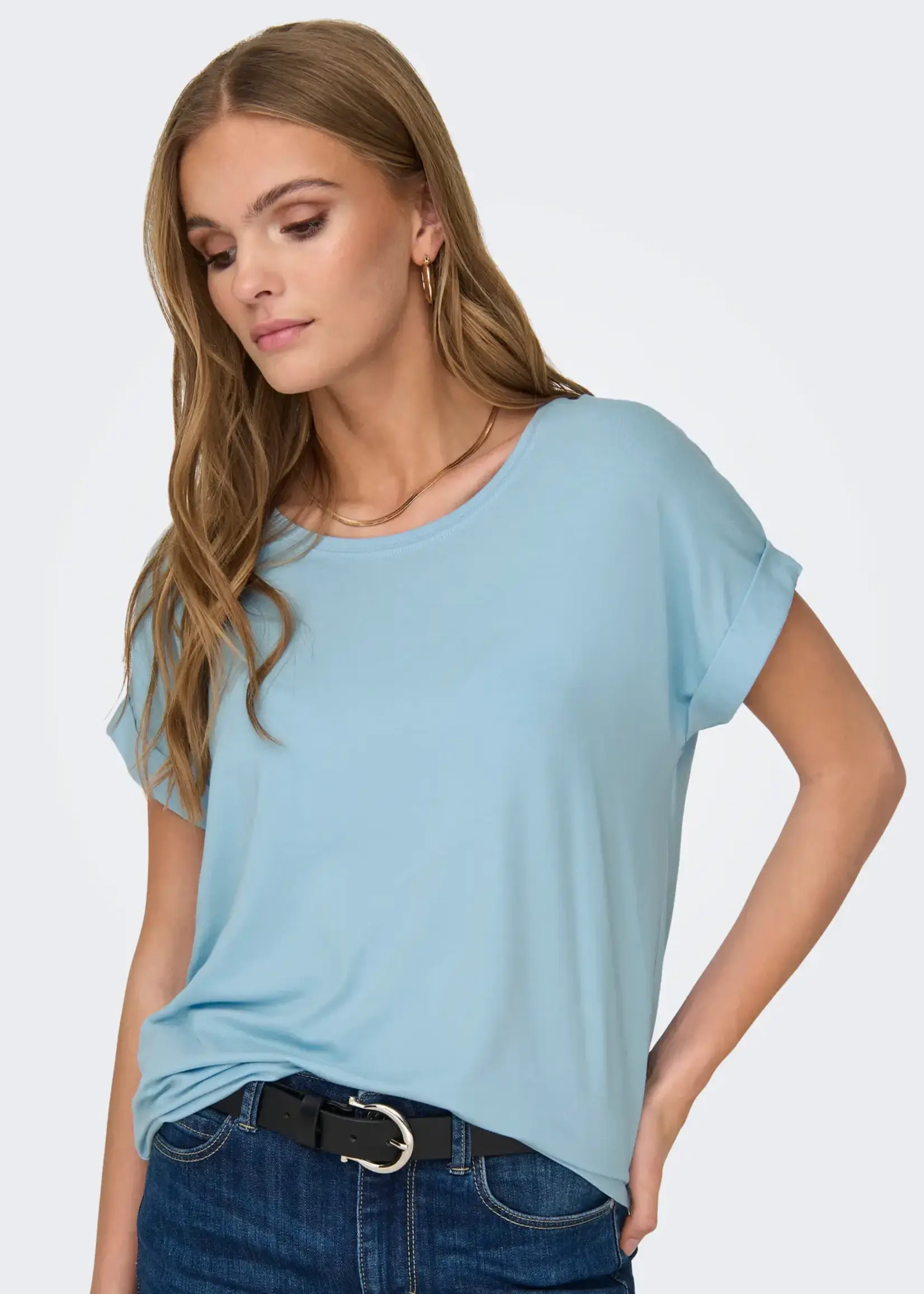 Only Rolled Sleeve Tee