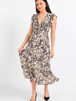 Sadie & Sage Wildflower Impression V-Neck Dress