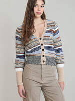 Dex Coastal Horizon Stripe Cardigan
