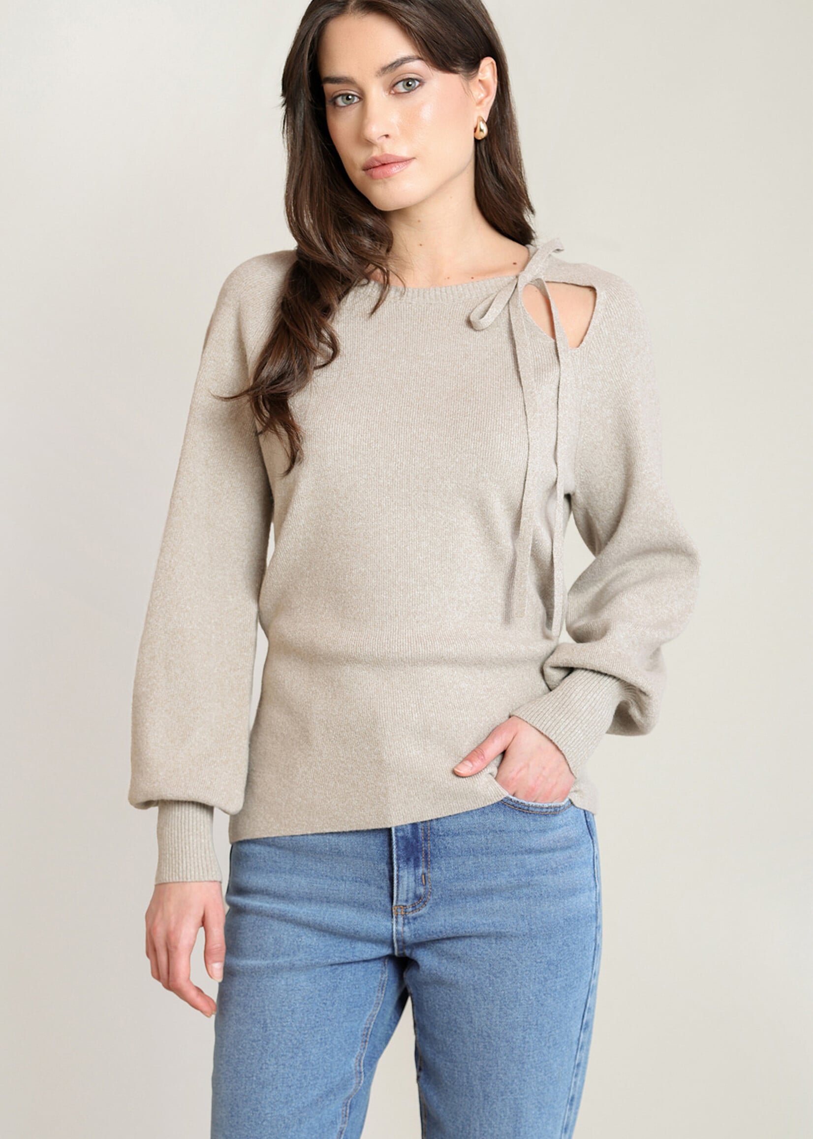 Black Tape Delicate Sweater Top