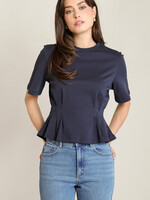 Black Tape Pretty Peplum Top