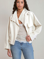 Dex Cream Chic Buckle Jacket