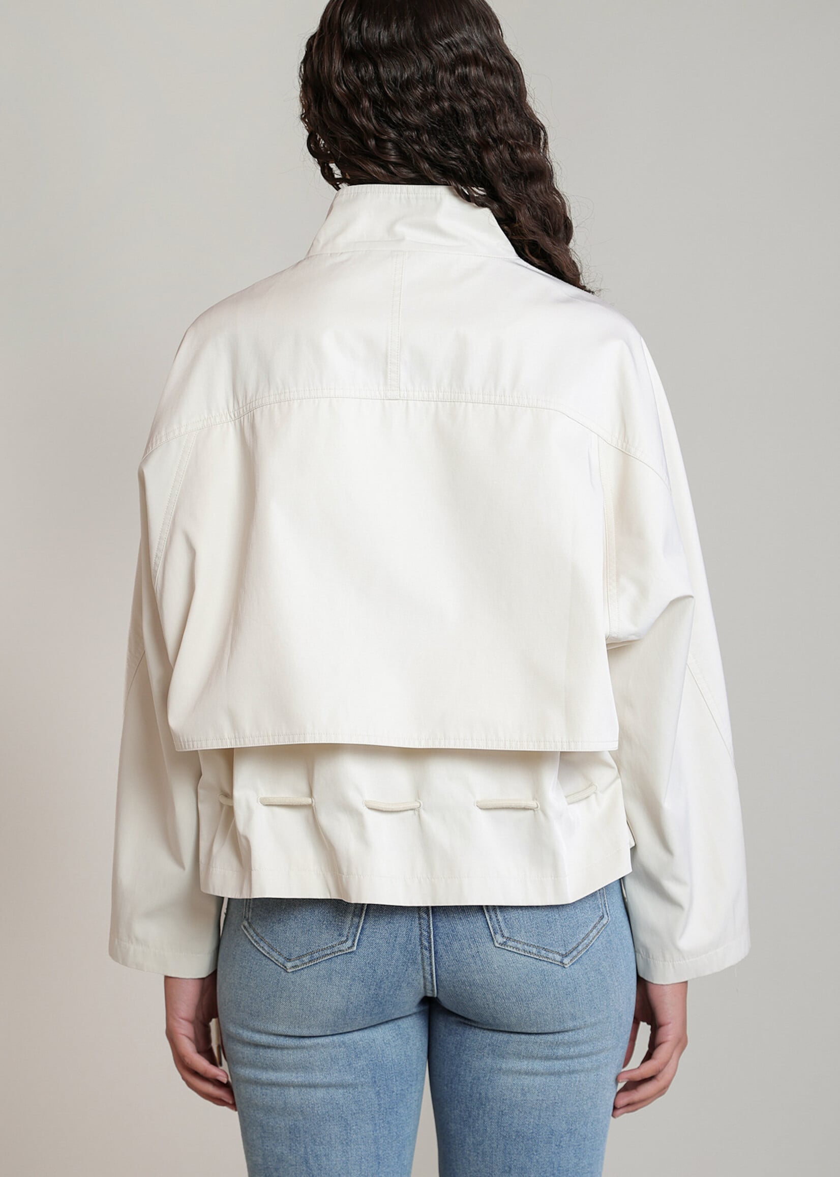 Dex Cream Chic Buckle Jacket