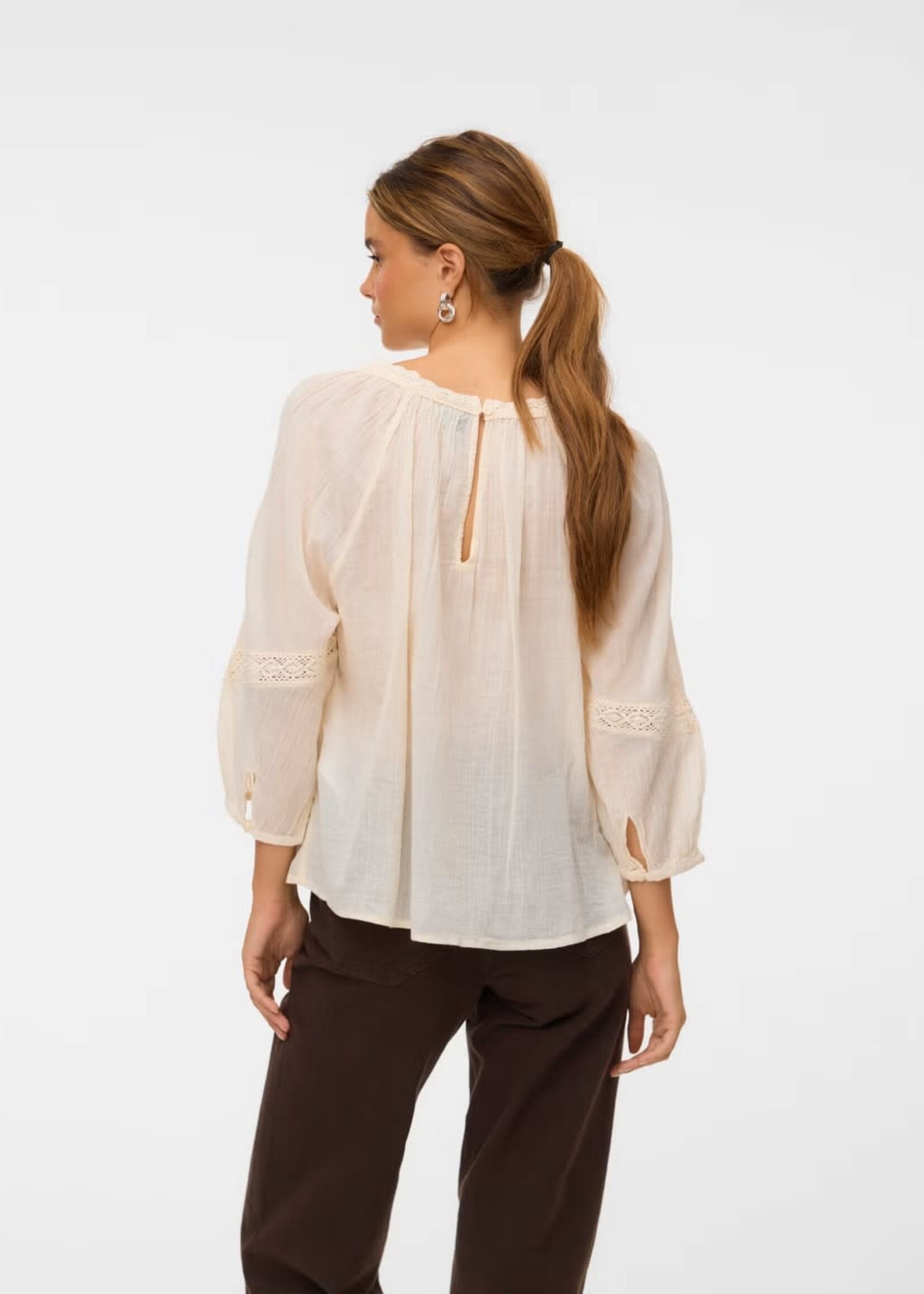 Vero Moda The Heirloom Lace Crinkle Top