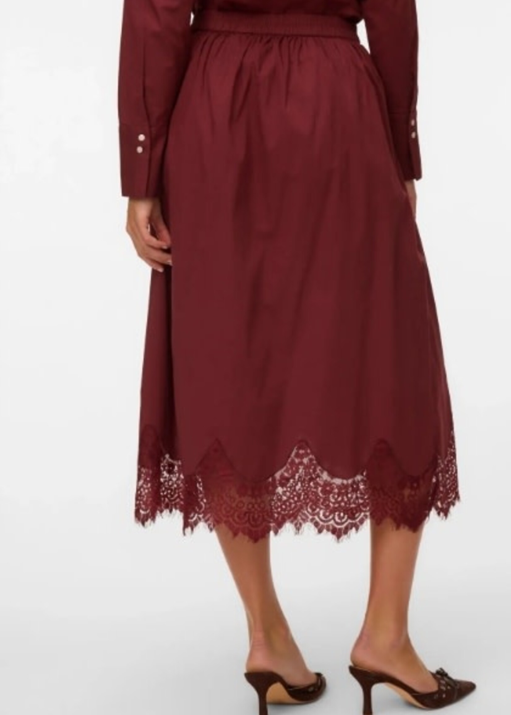 Vero Moda The Vintage Scallop High-Waist Skirt