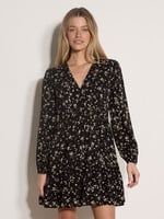 Apricot Floral Daisy Wrap Dress