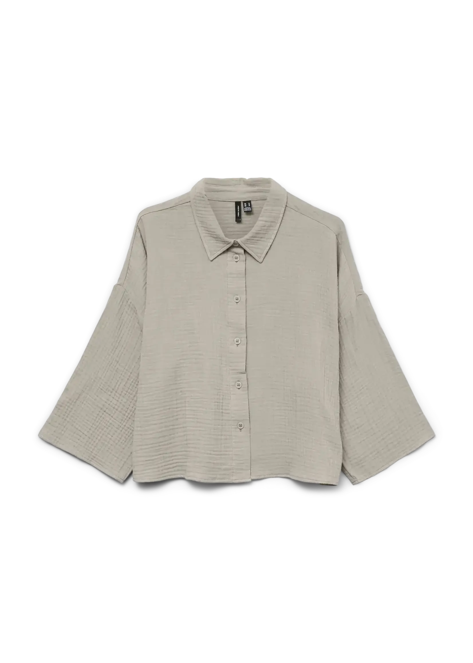 Vero Moda Cotton Crop Button Up