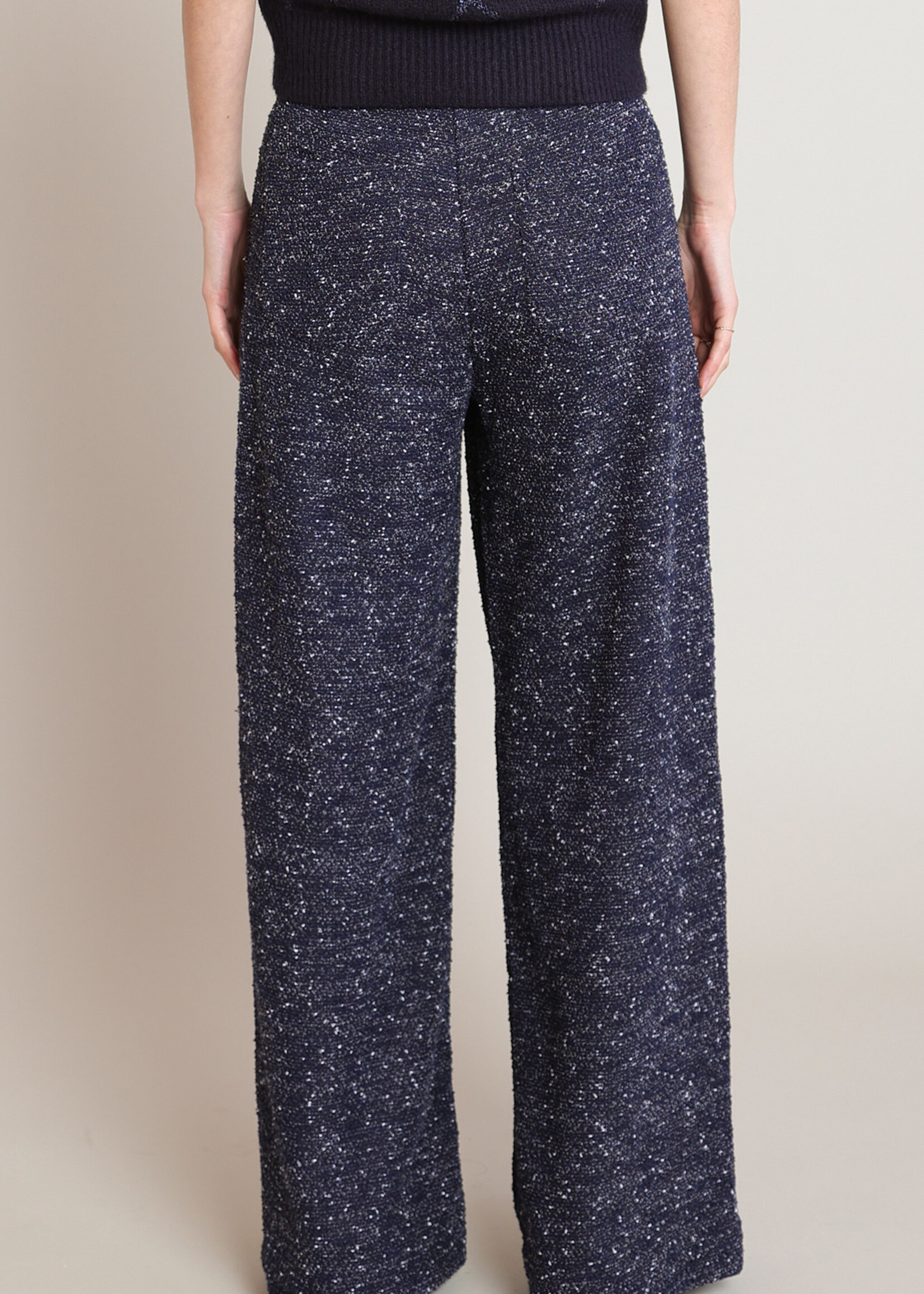 Black Tape Boucle Knit Pant