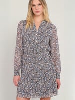 Dex Pretty Paisley Button Dress