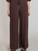 Dex Espresso Crinkle Palazzo Pants