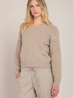 Room 34 Flora Tonal Embroidered Sweater