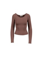 Sadie & Sage Ronan Rib Boat Neck