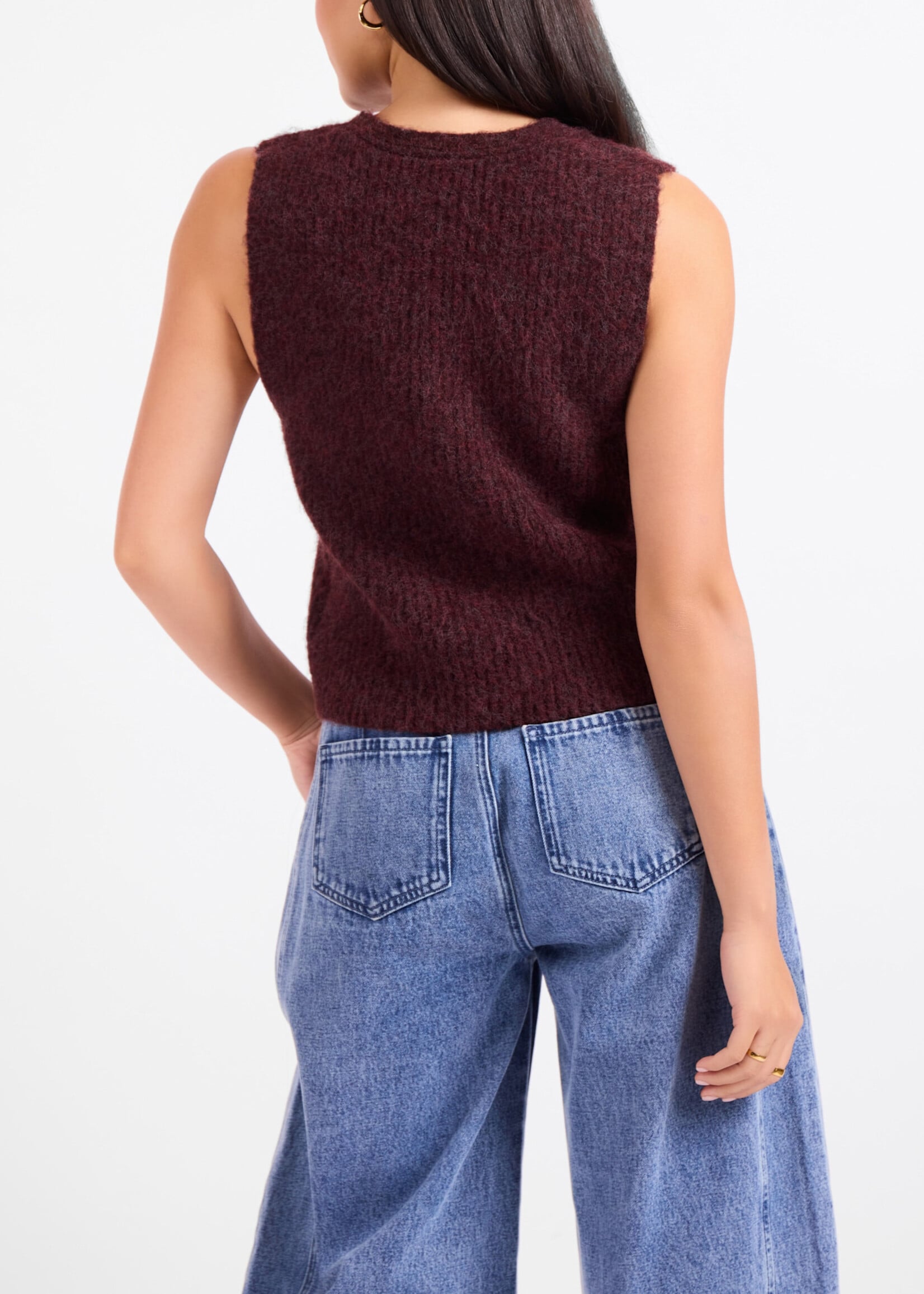 Sadie & Sage Warm Cider Sweater Vest