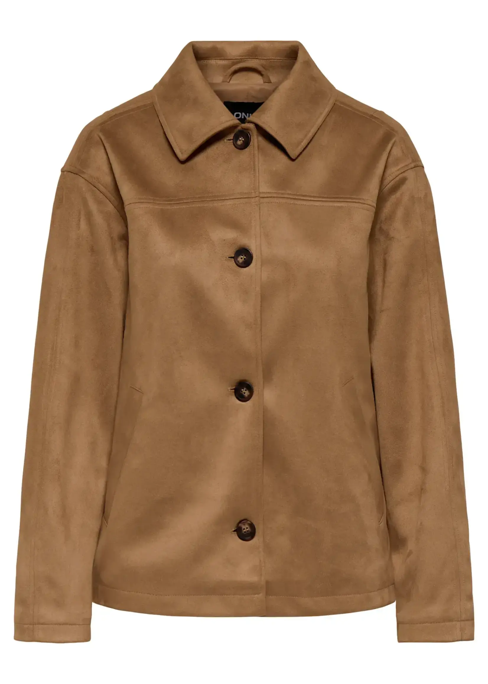 Only Faux Suede Jacket Button-up