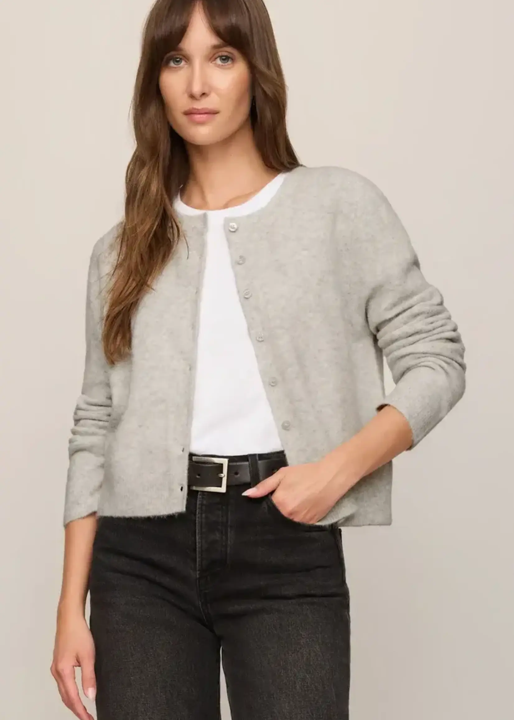 ZSupply Chic Feather Grey Button-Up