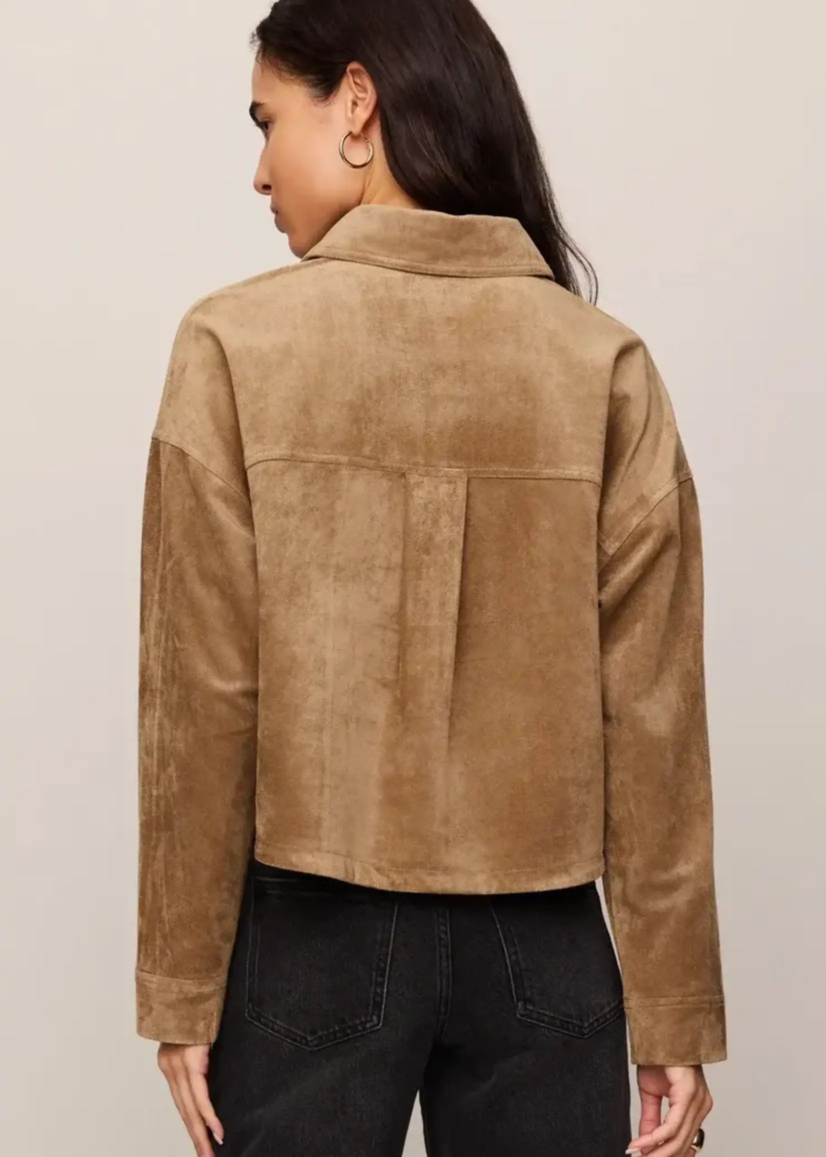 ZSupply All Day Cropped Suede Jacket