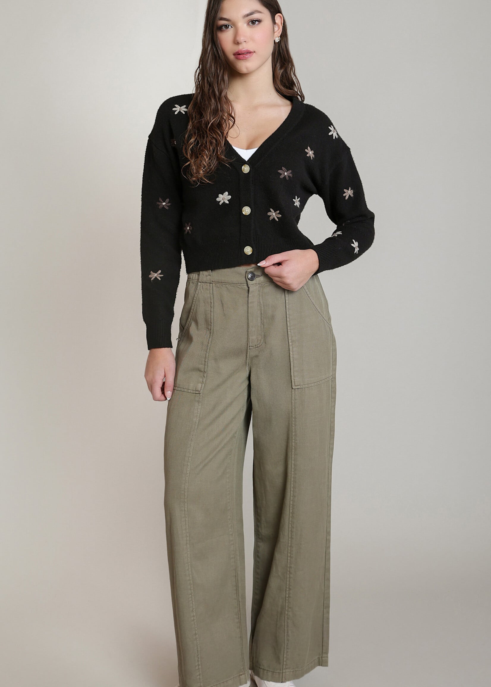 Dex Twill Wide Leg Pant
