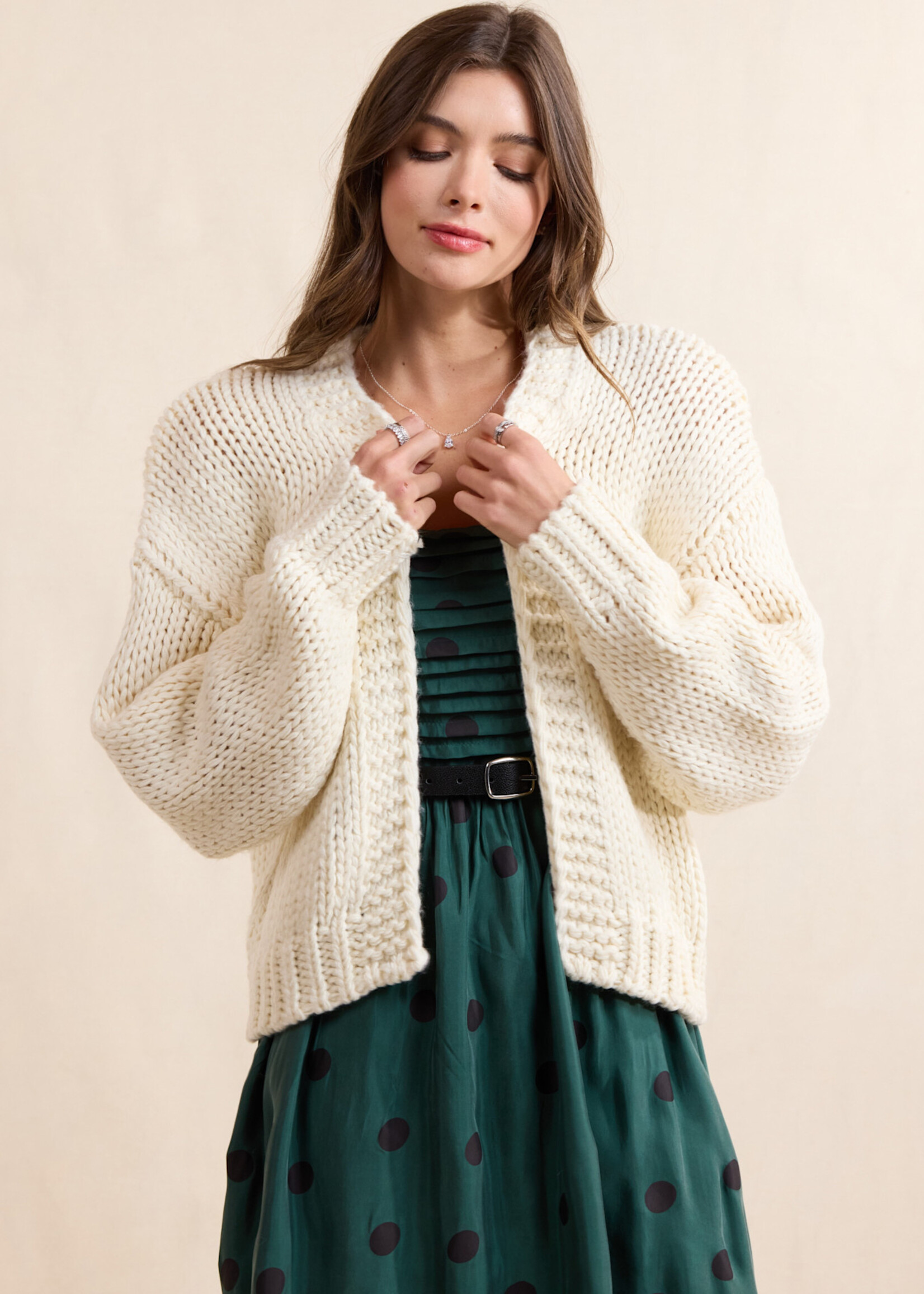 Sadie & Sage Jessa Chunky Cardi
