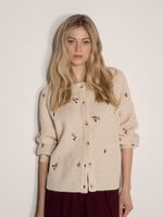 Apricot Cozy Floral Cardi