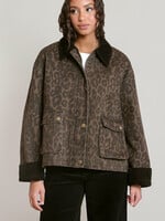 Black Tape Roxy Leopard Bomber