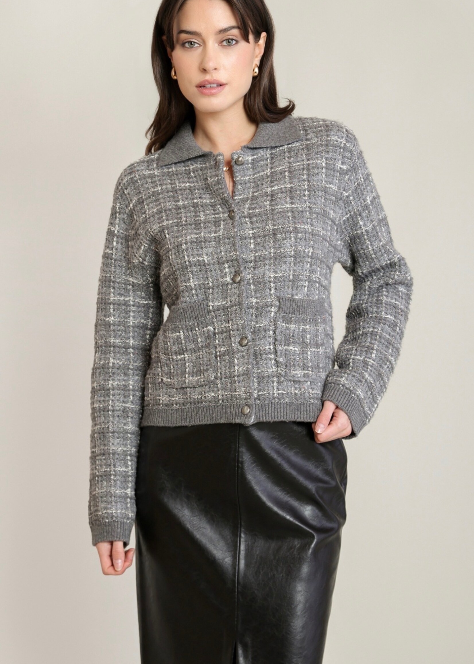 Black Tape Meredith Collar Sweater
