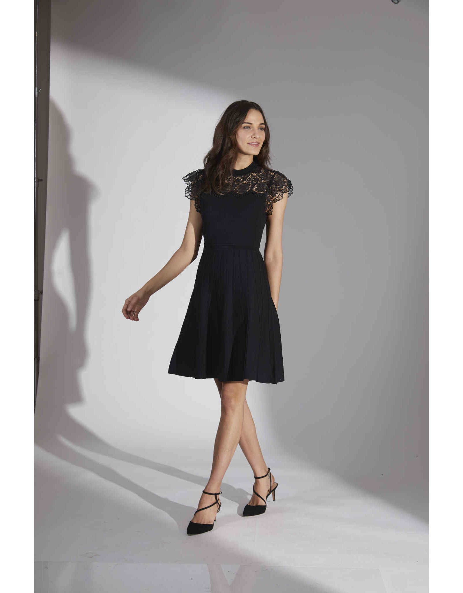 shoshanna black dress