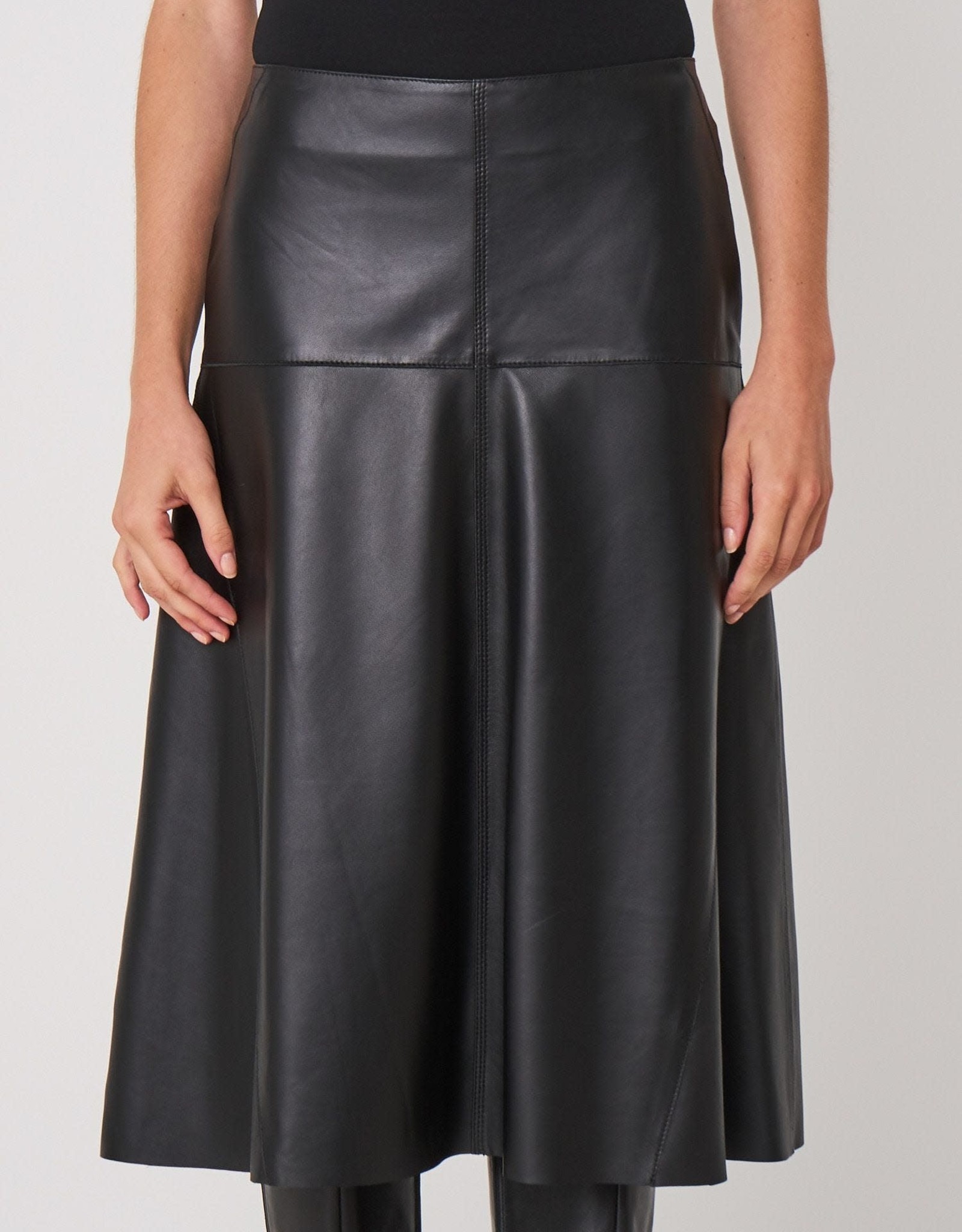 800120 Leather Skirt