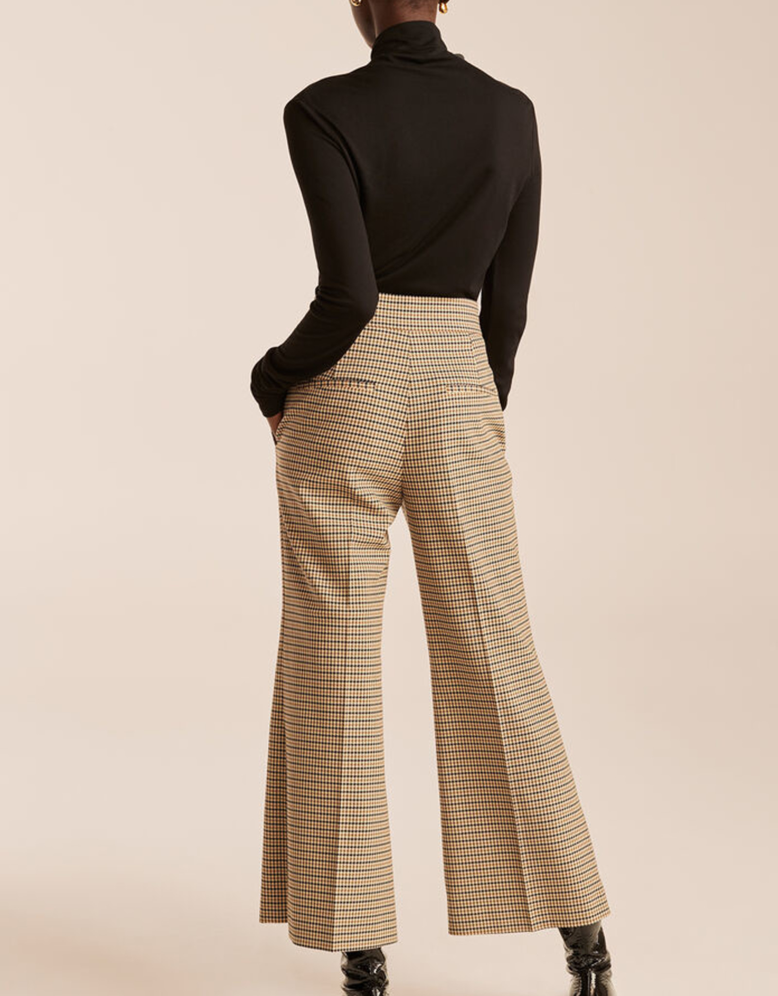REBECCA TAYLOR Houndstooth Crop Pant