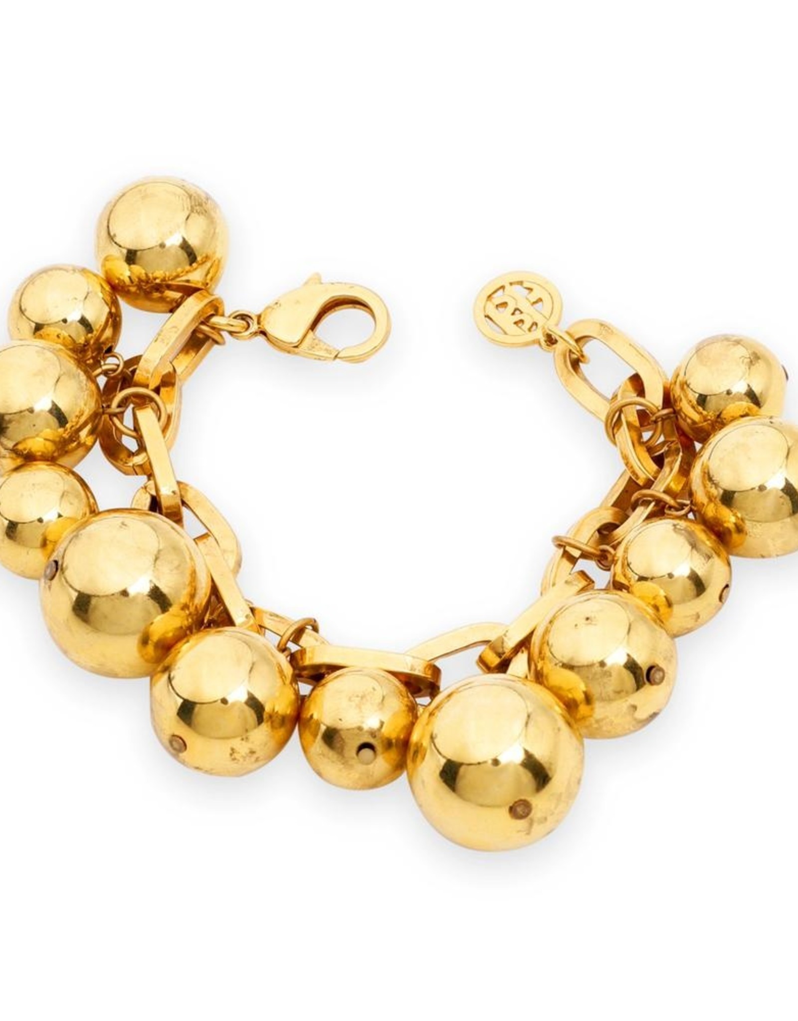 ben-amun Belvedere Bracelet with Gold Ball Pendants