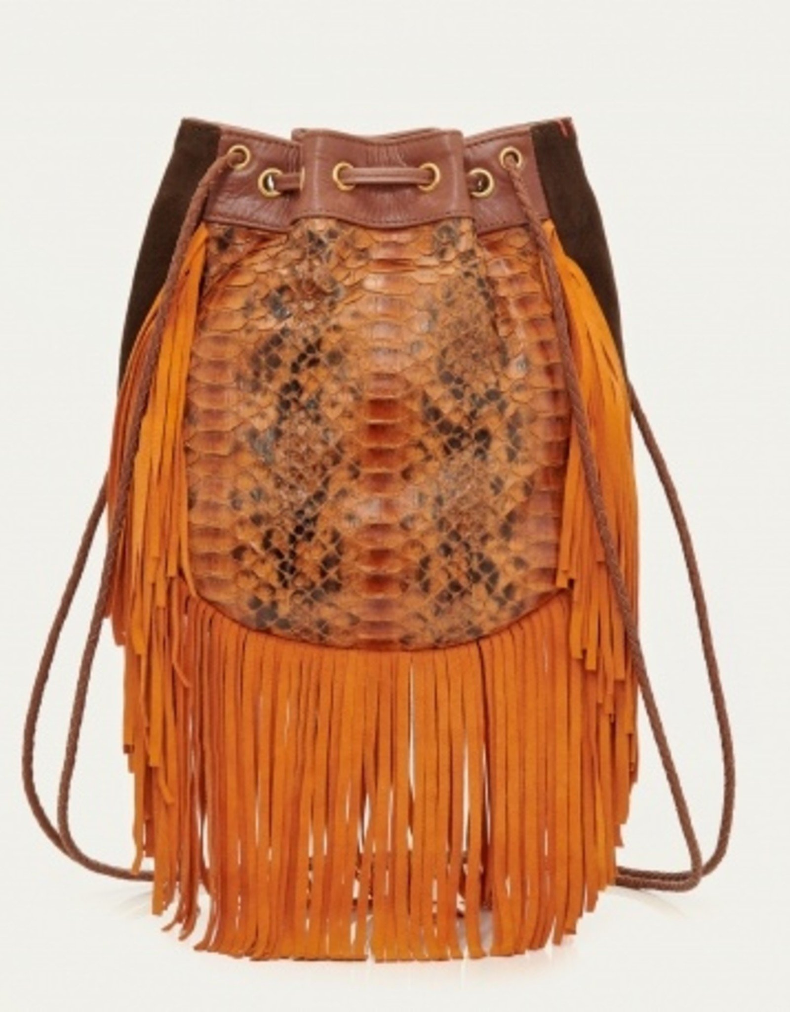 Claris Virot Cheyenne Fringe Embroidered Bag
