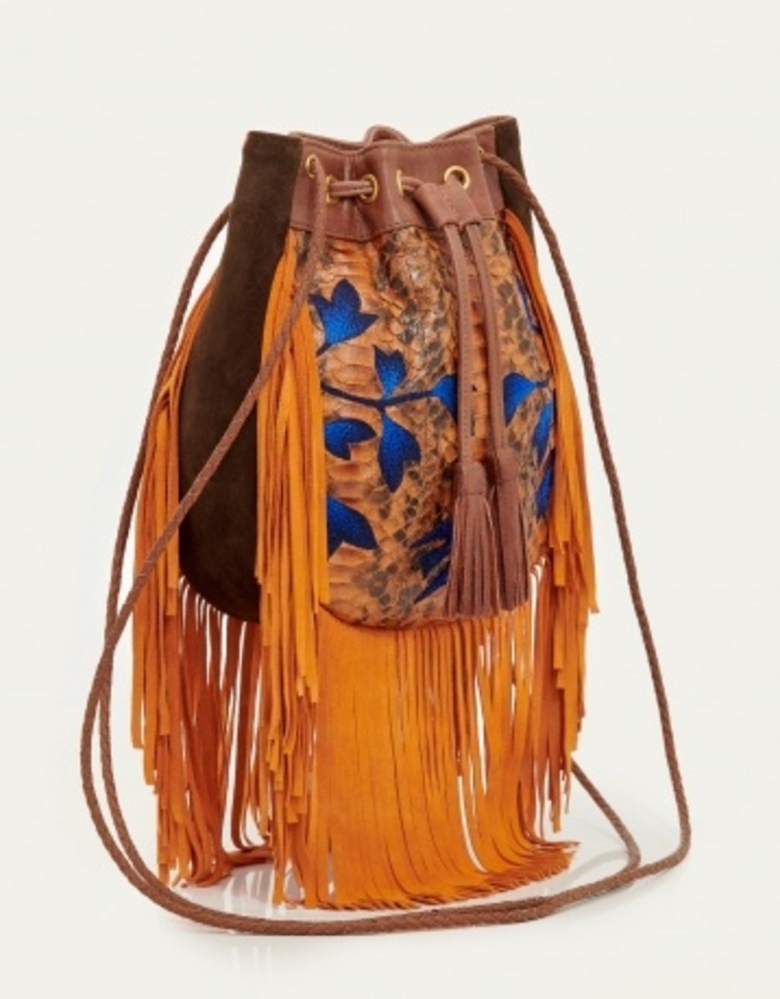 The Red Casa Grande Tooled Leather Top Navajo Fringe Bag – Shop Envi Me