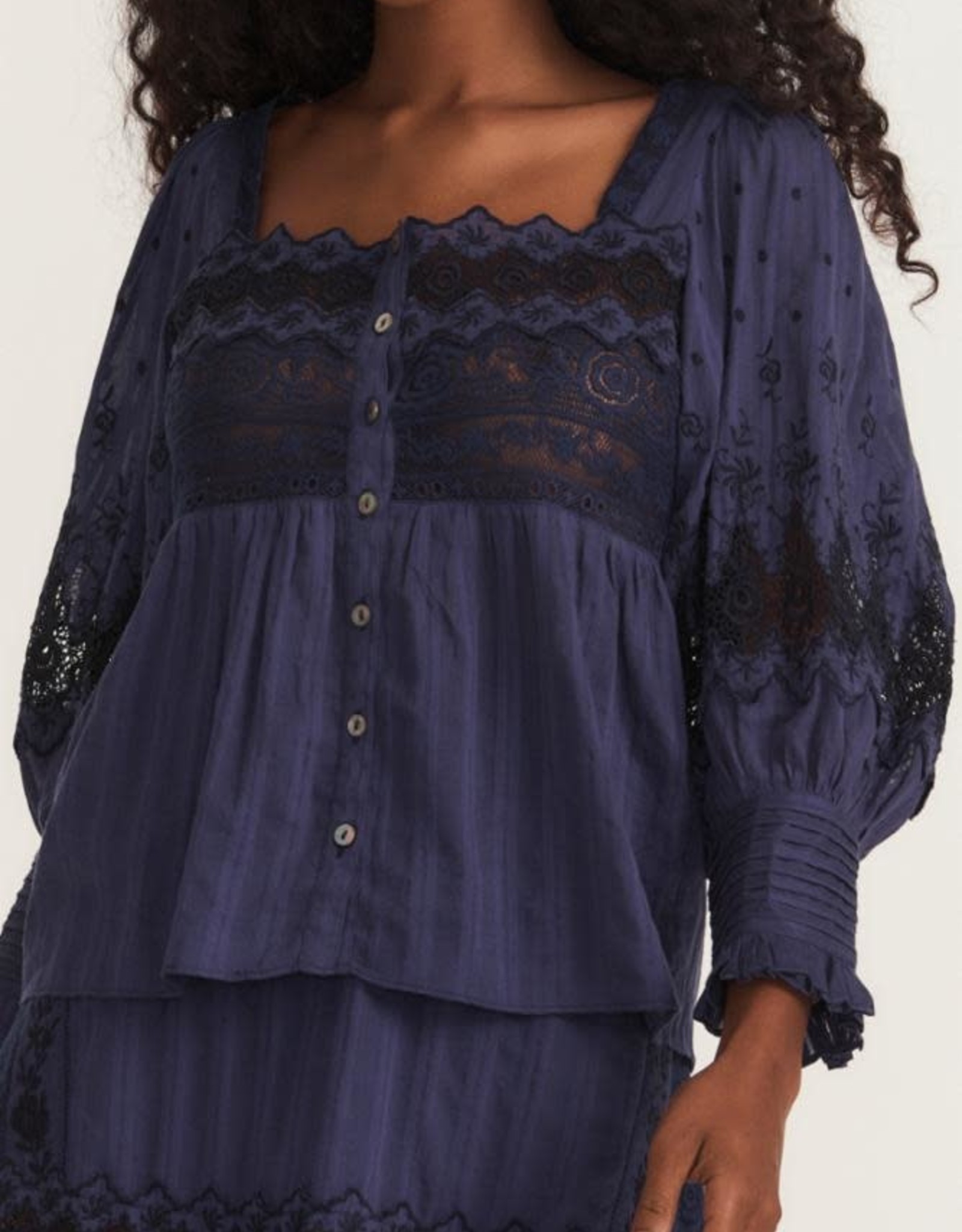 LoveShackFancy Anorette Blouse