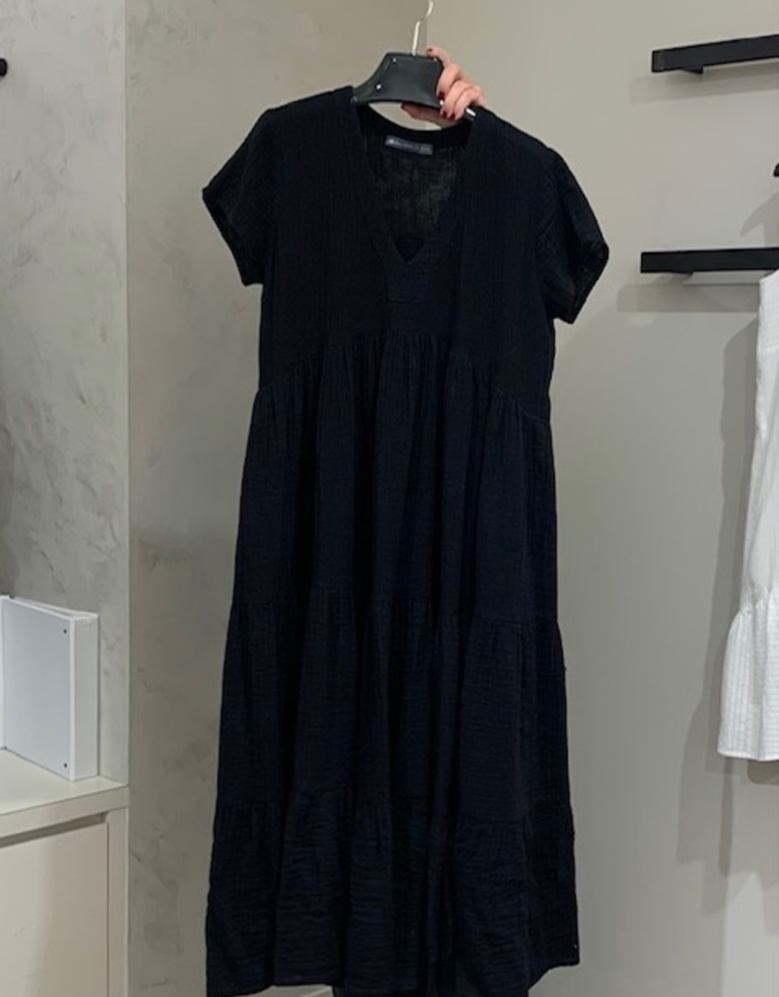 Elliott Lauren Midi Gauze dress w/short sleeves