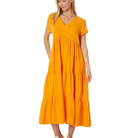 Elliott Lauren Midi Gauze dress w/short sleeves