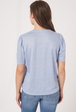 Linen Top w/ slit neck