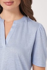 Linen Top w/ slit neck