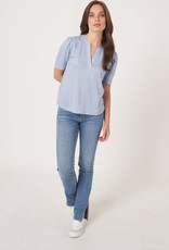 Linen Top w/ slit neck