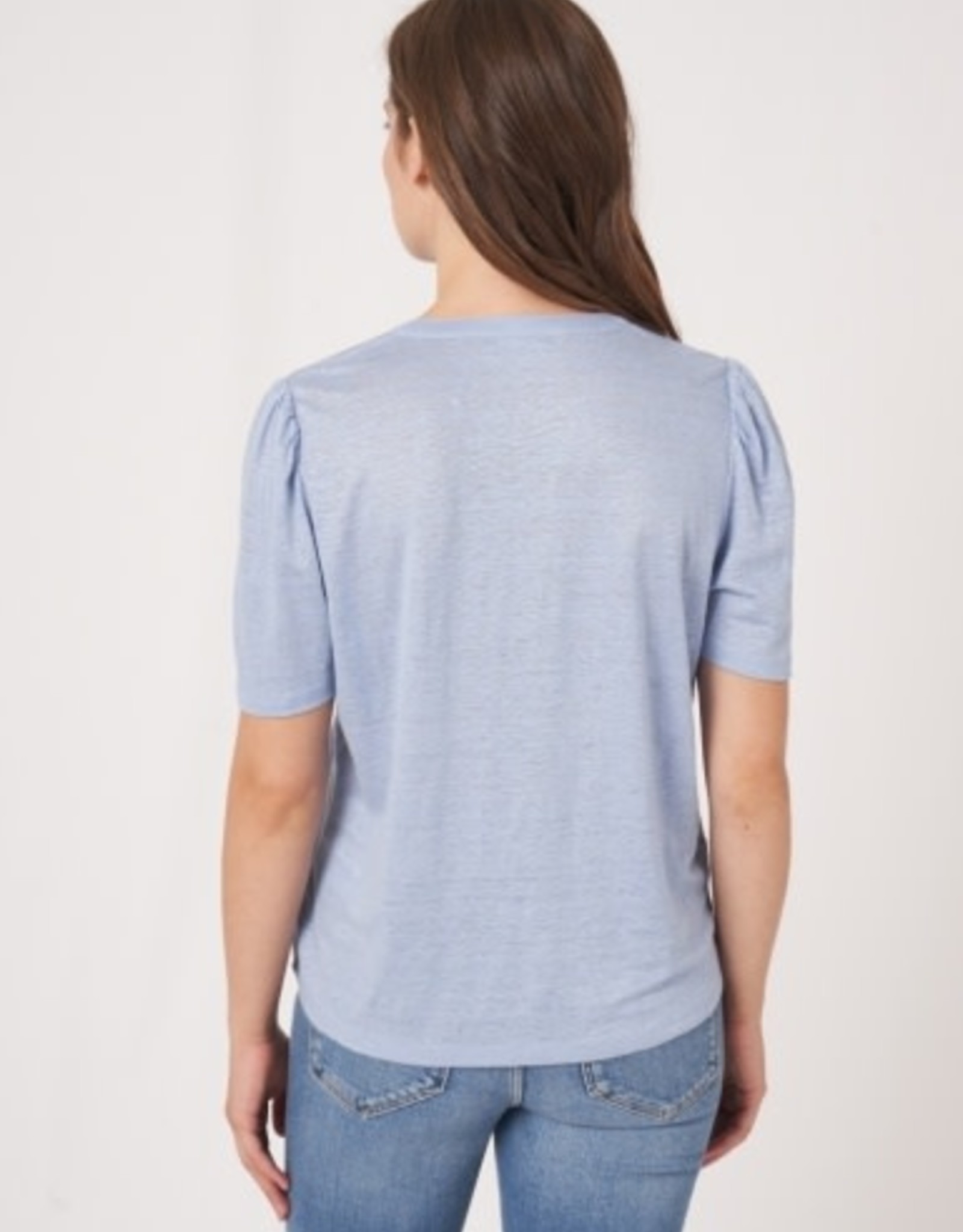 Linen Top w/ slit neck