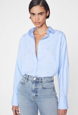 FRAME Oversized Rhinestone Shirt