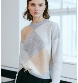 Autumn Cashmere Sequin Diamond Crew