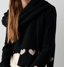 White + Warren Heart Scarf